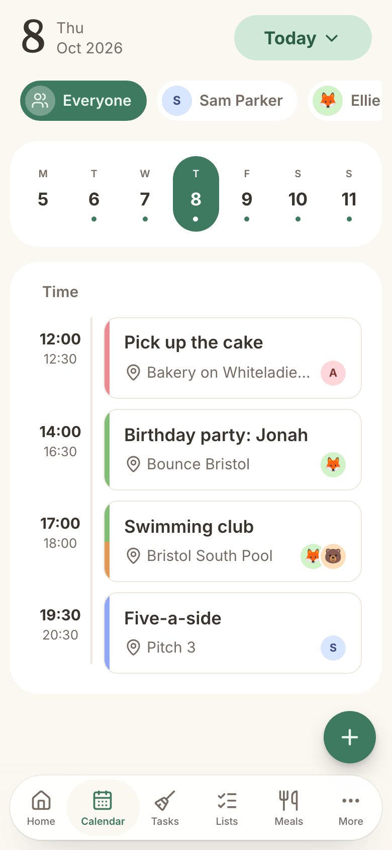 A week of family events