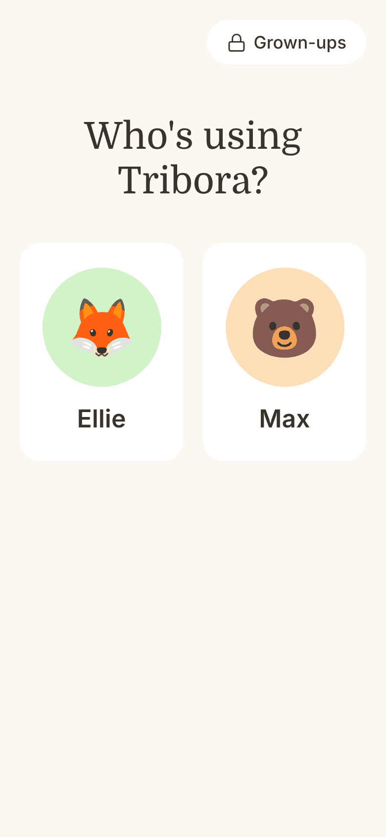 The kids' view picking a child